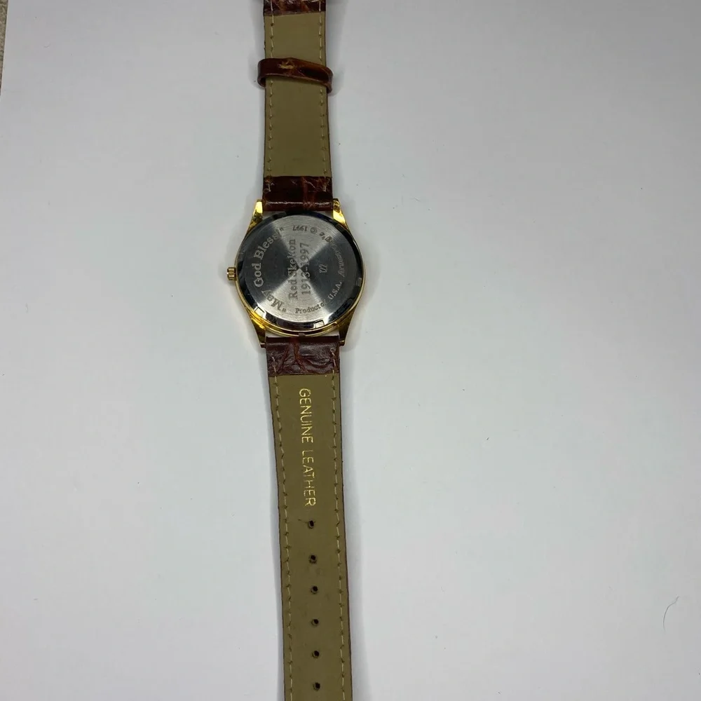 Red‎ Skelton Commemorative Wrist Watch Leather Band Armstrong’s 1997 NH